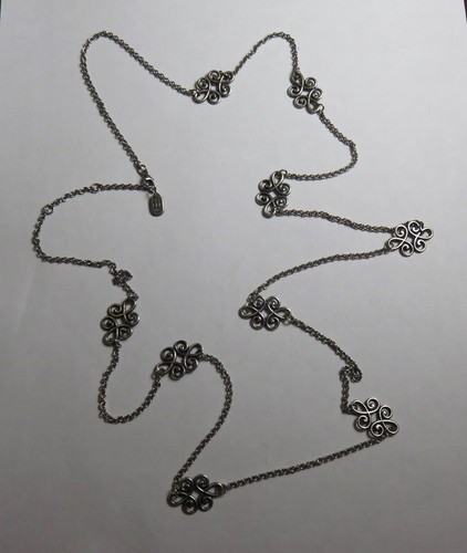 James Avery__linked swirls__sterling necklace__length 42''
