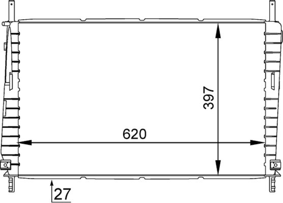 Mahle KüHler WasserküHler MotorküHler FüR Ford Mondeo III Turnier BWY B5Y B4Y-image