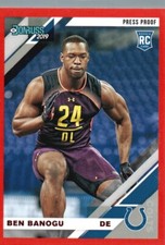 2019 Donruss #274 Ben Banogu Press Proof Red
