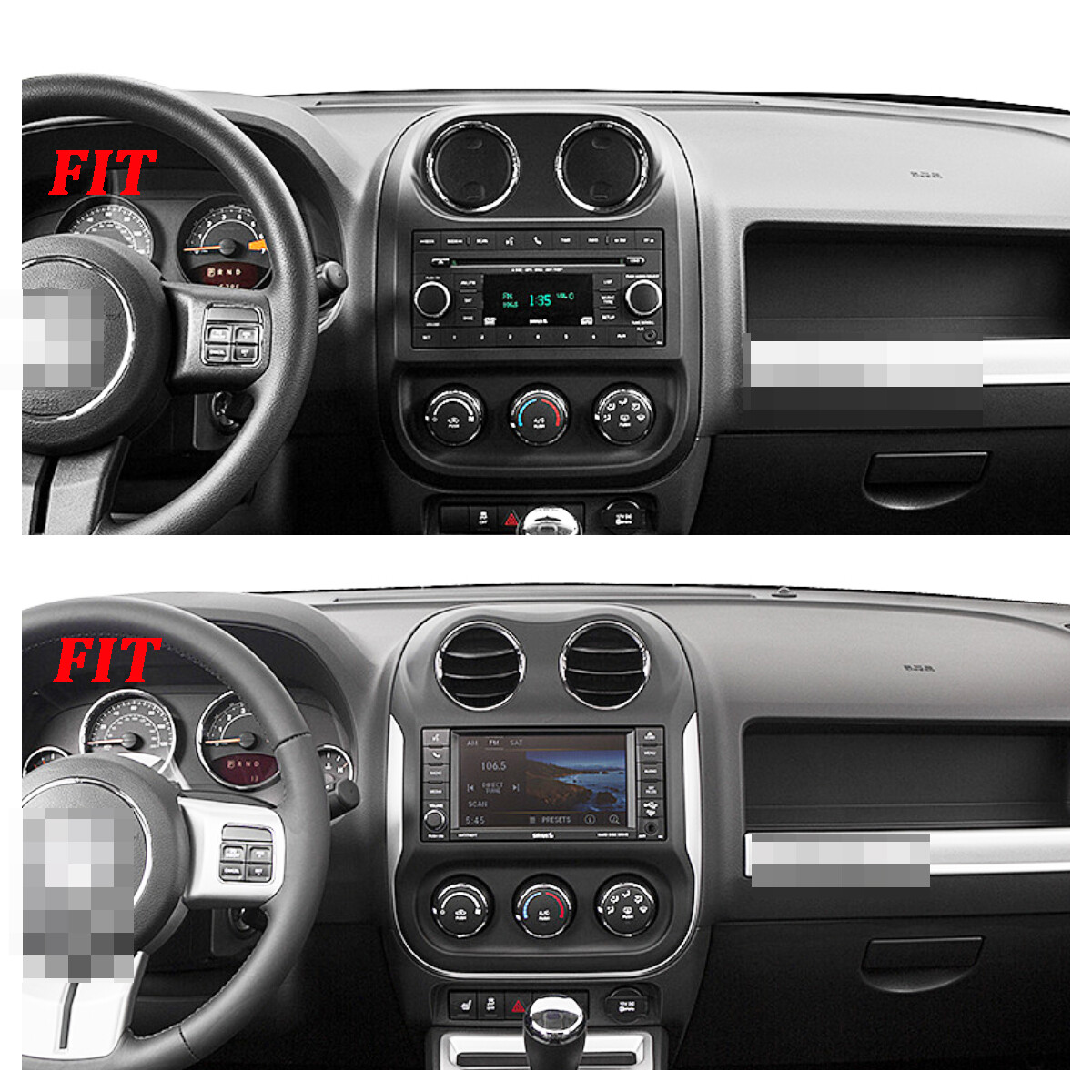 For Jeep Compass 2009-2016 10.1'' Carplay GPS Android 13 Car