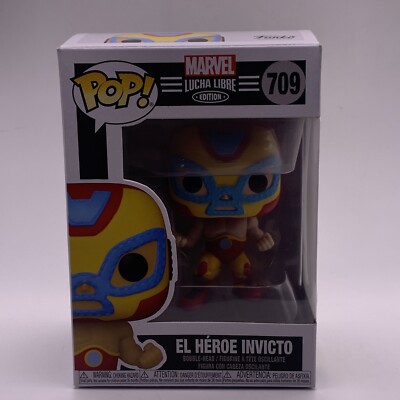 Funko Pop! Marvel Lucha Libre El Heroe Invicto Iron Man Vinyl Figure #709