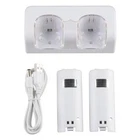 Wii Wiimote charging station with 2 x 2800 mAh batteries & USB cable  Wii U NEW