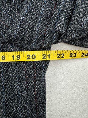 Harris Tweed Mens Coat Jacket Size 42 Gray Handwoven 100% Pure Scottish Wool USA - Picture 5 of 21