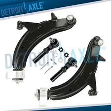 Front Lower Control Arms Outer Tie Rod Ends for 2003 2004 2005 Subaru Forester