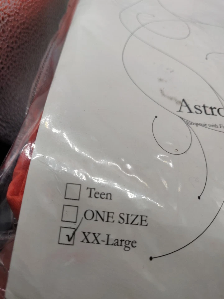 Mono Naranja Astronauta Caminante Espacial Piloto Disfraz Halloween Para Hombre XX-Grande Foto 3 de 4