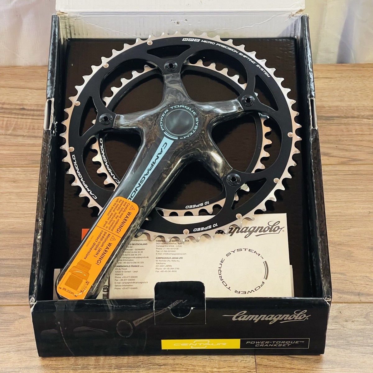 Campagnolo Centaur 10 Speed Carbon Crankset 170 52 / 39