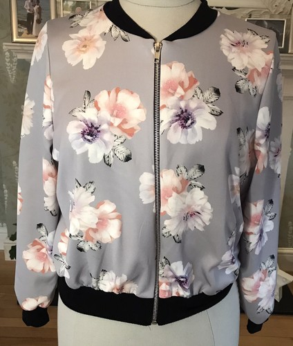 New Look Floral Petite Bomber Style 