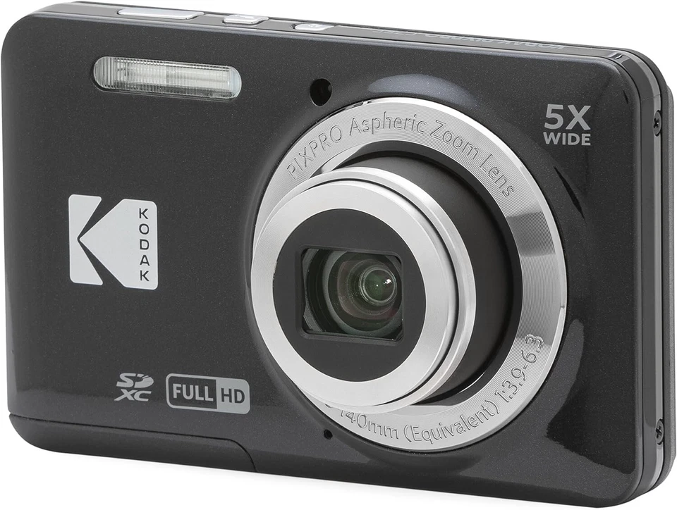 Kodak PIXPRO FZ55 Digital Camera Black  16MP  5x Optical Zoom W/Box - Image 2 of 4