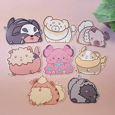 Cute Chonky Dog Pokemon Stickers | Holographic | Waterproof
