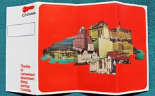 1960's Canadian National Railways Hotel Advertisement Poster CNR Railroad Canada