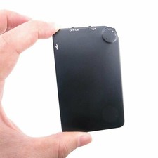 Voice Activated Recorder Tiny Thin Slim Flat Credit Card Covert Spy Microphone