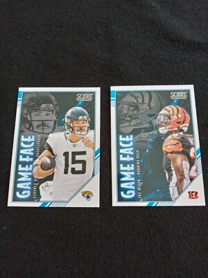 (2) 2020 Score Game Face Joe Nixon # GF-JN Cincinnati Bengals