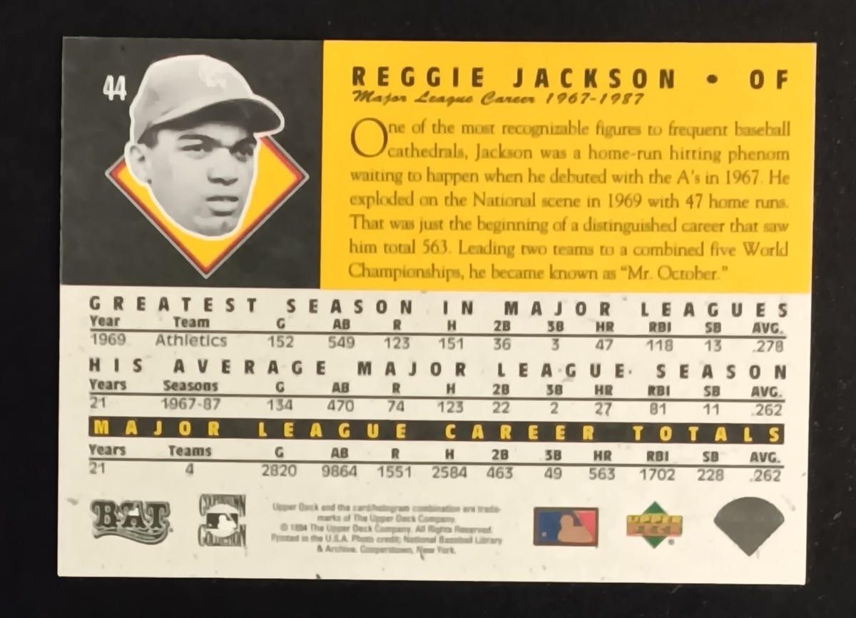 1994 Upper Deck All Time Heroes 125th Anniversary #44 Reggie