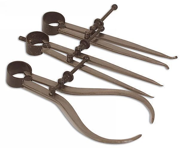 Spring Type Measuring Caliper and Divider Tool Set Internal External Set - Image 2 of 4