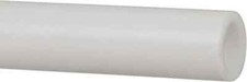 Made in USA 1/2" Outside Diameter x 4 Ft. Long, Plastic Round Tube PTFE (Virg...