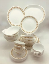 CORELLE Vintage GOLD BUTTERFLY Dinnerware - SOLD BY THE PIECE