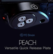 YC Onion Peach Plate Quick Release Plate for Tripod 1/4in Thread