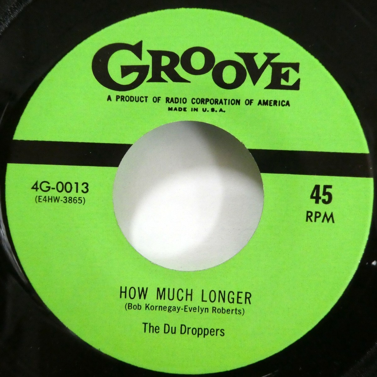the DU DROPPERS 45 Just Whisper / How Much Longer REPRO doowop