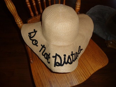 do not disturb sun hat