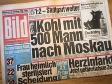 Bildzeitung 12.10.1988 October 12.10.1988 gift 30. 31. 32. 33rd Birthday