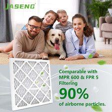 12X12X1 AC Furnace Air Filters, 4-Pack MERV 8 Dust Defense, MPR 600 Pleated...