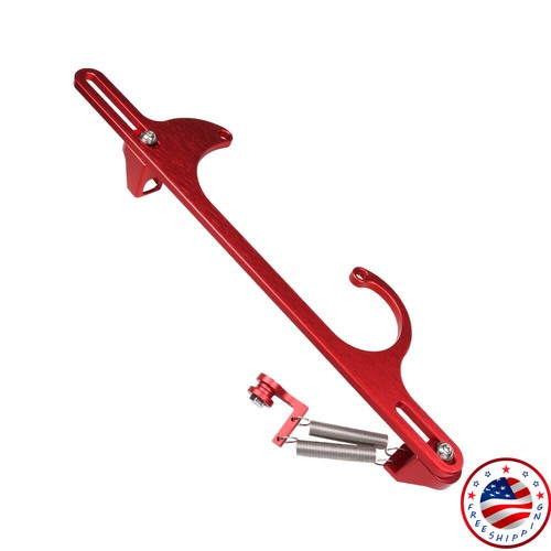 Red Throttle Cable Carb Bracket Carburetor 350 Aluminum For 4150 4160 NEW - Picture 10 of 12