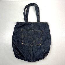 Denim Jeans Style Dark Blue Tote Shoulder Bag Casual