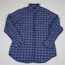 Polo Ralph Lauren Shirt Men  s Large Blue Plaid Long Sleeve Button Up