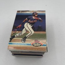 Atlanta Braves - Random Vintage Baseball Card Lot - Mixed Brands And Years
