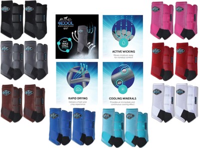Professional's Choice Sports Medicine 2XCOOL Horse Equine Boots 4-Pack