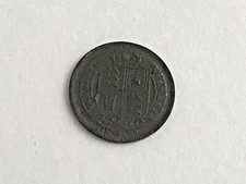 Lauer toy imitation money of 1897 One Shilling base metal 13mm
