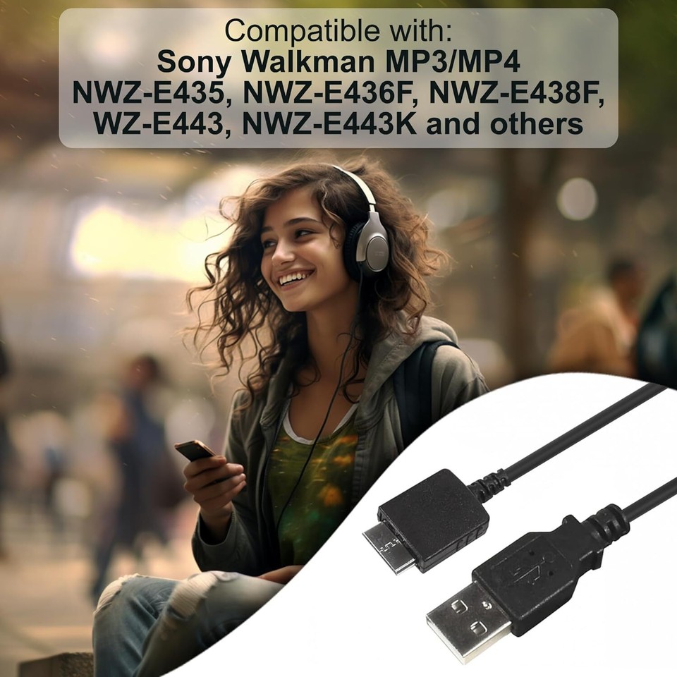 Ace USB Cabo Carregador De Berço De Carga De Dados Para SONY Walkman Mp3 Mp4 Player I.422434924