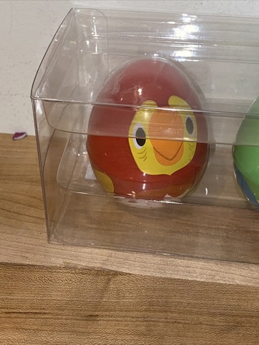 NIP-Disney Parks Collectibles -Enchanted Tiki Room Tiki Bird Easter EGG SET OF 4 - Picture 4 of 10