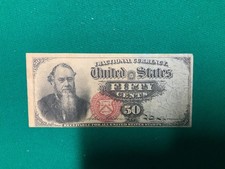 1866 50c US Fractional Currency Note 4th Issue AU/UNC