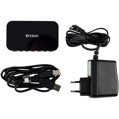 USB PC Hub Mac D-Link DUB-H7 7 Port USB 2.0 +Ladeblock +USB-AB Kabel