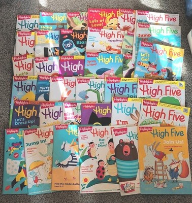 HIGE LOT - 44 Highlights HIGH FIVE Magazine Preschool Homeschool Activities 