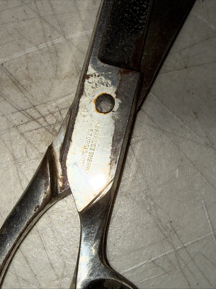 Vintage Beridge Shear Co Stainless Steel Huge Scissors 13 1/2” Rare Type - Image 4 of 4