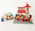 1994 LEGO Classic Town Pizzeria 6350- Pizza to go - MISSING Pieces EXTRA Pieces