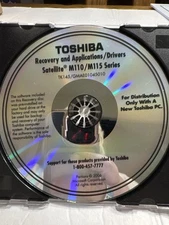 Toshiba Satellite Recovery Disc M110 M115 OEM Drivers Vista Factory