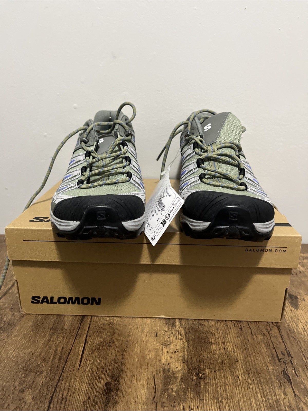 Scarpe da trekking Salomon donna X Ultra Pioneer Aero W taglia 10 verde grigio blu NUOVE
