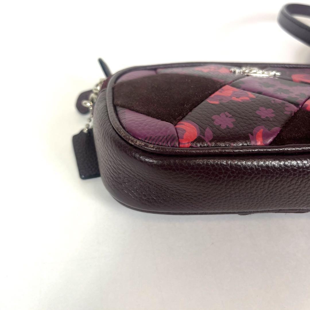 COACH Mini Shoulder Bag Patchwork 64734 Leather S… - image 4