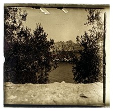 Italy Landscape c1920 Photo Plate Glass Vintage § D