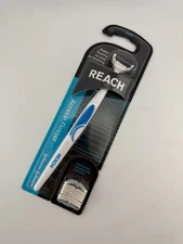 New Reach Access Flosser Blue & 7 Replacement Heads NOS