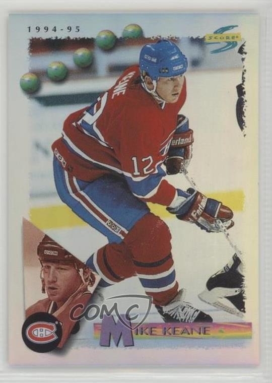 1994-95 Score Platinum Team Set Mike Keane #187 2a8