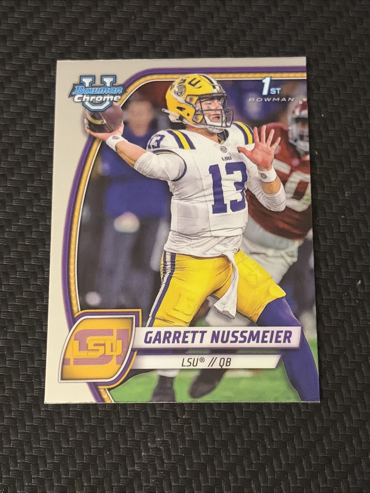 GARRETT NUSSMEIER #5 🏈 2024 Bowman Chrome U 1st 🏈 Tigers