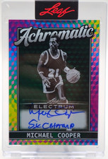 Michael Cooper /5 Encased Auto - 2025 Leaf Electrum Achromatic A-MC1