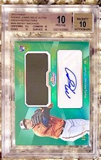 2013 POP 1 MACHADO ROOKIE AUTO GREEN REFRACTOR RC /125 FINEST BGS 10 PRISTINE!!