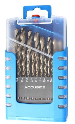 Ustrial Tools 21 Pc Ansi Jobber Drill Set M35h.s.s. Plus 5 Cobalt 135 Degree