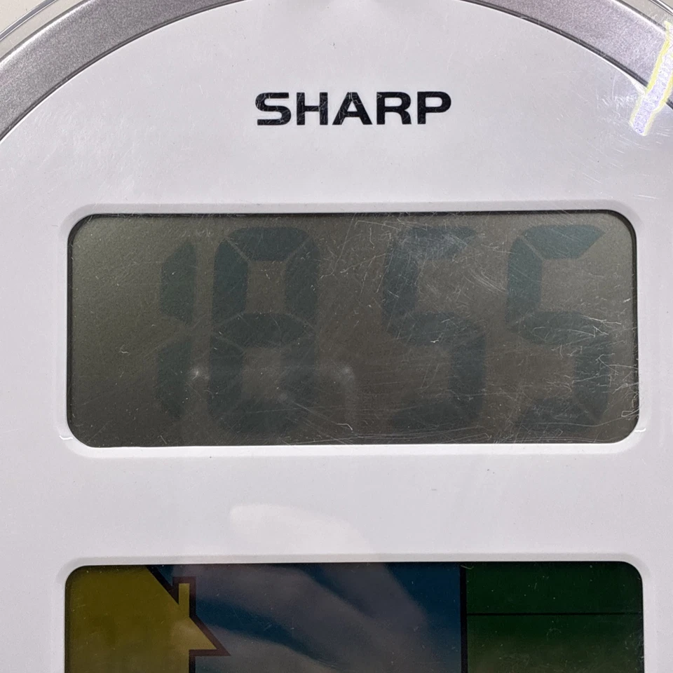Reloj de pared digital Sharp Atomic SPC906 *NO TIENE SENSOR EXTERNO* Foto 2 de 4