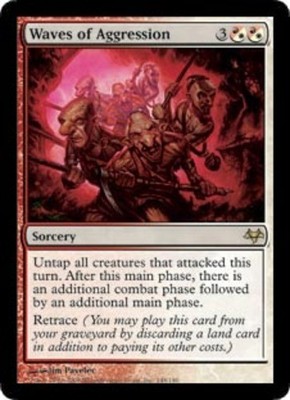 1x Waves of Aggression Moderate Play MTG Magic - Kid Icarus -